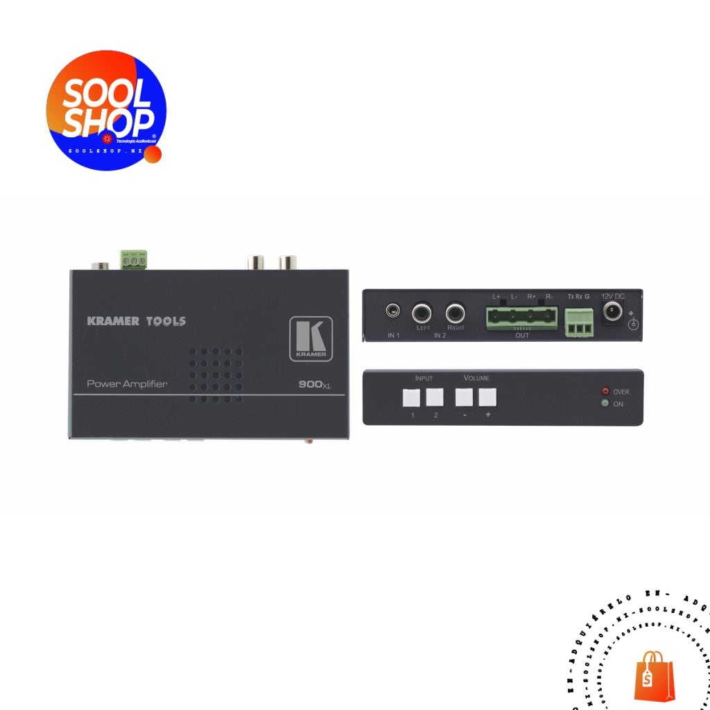900xl KRAMER Amplificador de Potencia Estéreo (10 Vatios por Canal