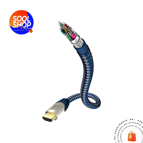 inakustik - Cable HDMI de alta velocidad con Ethernet | HDMI 2.0b * - 0,75 m - SOOL SHOP | Tecnología Audiovisual