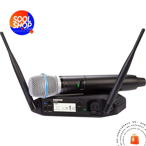 Glxd24+/B87A Shure Sistema Inalámbrico Digital Con Micrófono Vocal Beta 87A De Mano Sistema