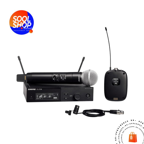 Slxd124/85 Shure Sistema Inalámbrico Digital Con Micrófono De Mano Y Solapa Sistema