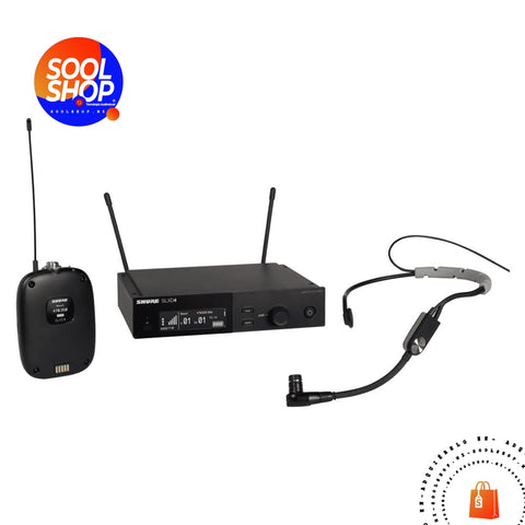 Slxd14/Sm35 Shure Sistema Inalámbrico Con Transmisor De Cuerpo Slxd1 Y Micrófono Auriculares Sm35