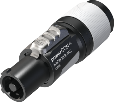 NAC3FXXB-W-S Neutrik Conector de cable de alimentación de CA con bloqueo