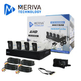 Meriva Kit 4X4 1080P 2Mp Mkit926 Incluye Dvr 4Ch + 4 Cámaras Bullet Metal 3.6Mm Msc-207 Cables 18Mts