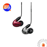 Aonic 5 Shure Auriculares De 2 Vías Y 3 Impulsores Sonoros Alta Definición Rojo/Transparente