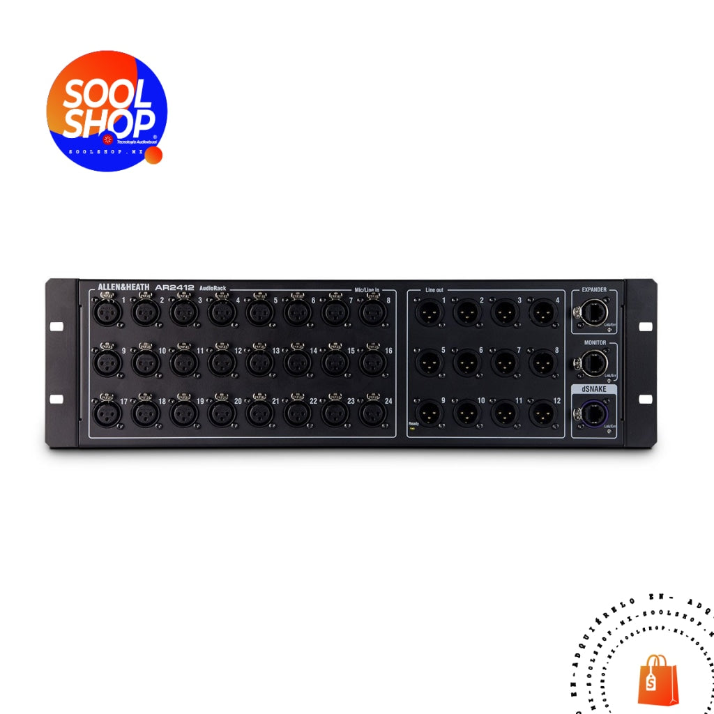 AR2412 Allen & Heath Audio Racks para Mezcladoras digitales - Serie Qu ...