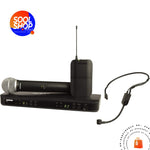 Shure - BLX1288/P31 - Combo Shure, Micrófono Inalámbrico de Mano y de Diadema - SOOL SHOP | Tecnología Audiovisual