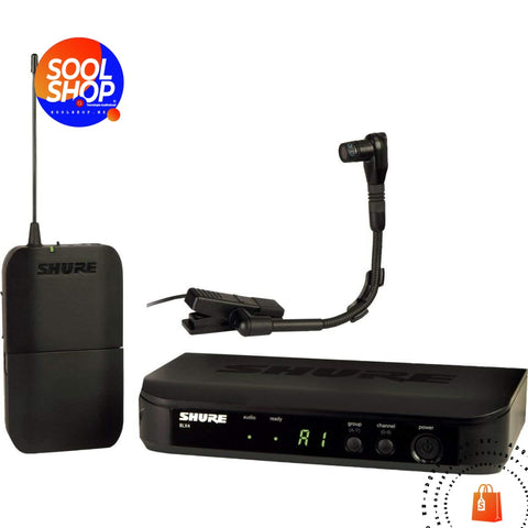 Shure - BLX14R/B98 - Sistema Inalámbrico con micrófono para instrumento WB98H/C - SOOL SHOP | Tecnología Audiovisual