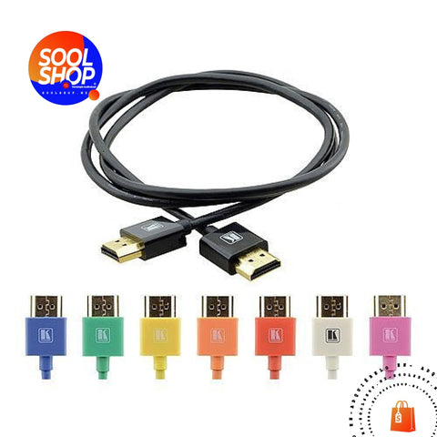 C-Hm/Hm/Pico/Bk-6 Kramer Hdmi Ultra Delgado Y Felxible De Alta Velocidad 1.80M 4K 60Hz Cable