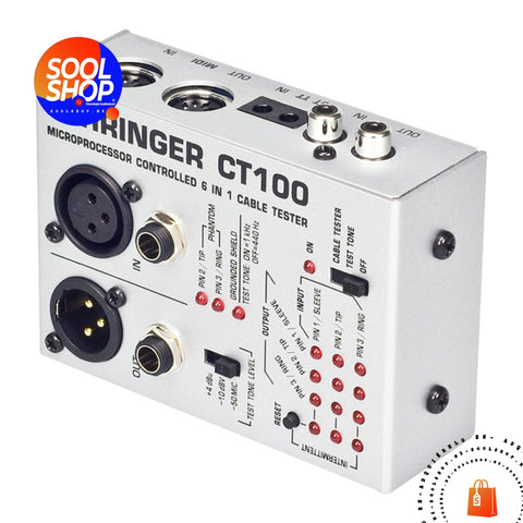 Ct100 Probador De Cables Xlr/Trs/Rca/Midi Cable