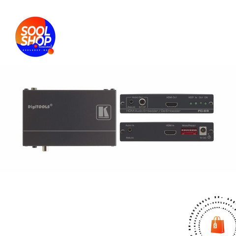 Fc-69 Kramer Embebedor/Desembebedor De Audio Hdmi 4K60 4:2:0 Dj Y Audio Especializado