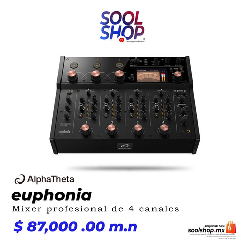 AlphaTheta Euphonia Mezcladora para DJ profesional de 4 canales