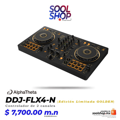 DDJ-FLX4-N (Edición Limitada Oro) Pioneer DJ Controlador de 2 canales