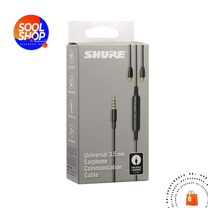 Shure RMCE-UNI CABLE DE ACCESORIO BLUETOOTH® CON CONTROL REMOTO + MICRÓFONO PARA AURICULARES SE - SOOL SHOP | Tecnología Audiovisual