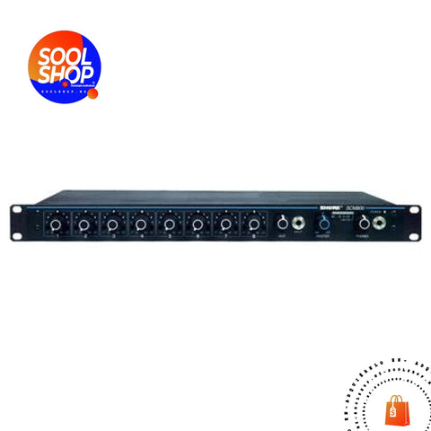Scm800 Shure System Mezcladora De 8 Canales Y Eq Dos Bandas Por Canal. Espacio 1 Unidad Rack