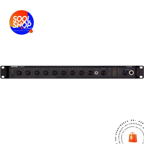 Scm820-Db25 Shure System Mezcladora Digital Automática De 8 Canales Con Conectividad En Red Por