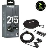 Se215-K Shure Auriculares Negros Con Transductor Dinamico De Gama Completa Audifonos