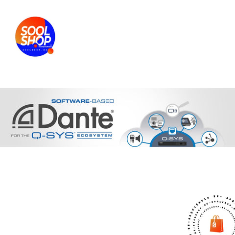 Sl-Dan-16-P Qsc Software Licencia Perpetua Q-Sys De 16X16 Canales Dante