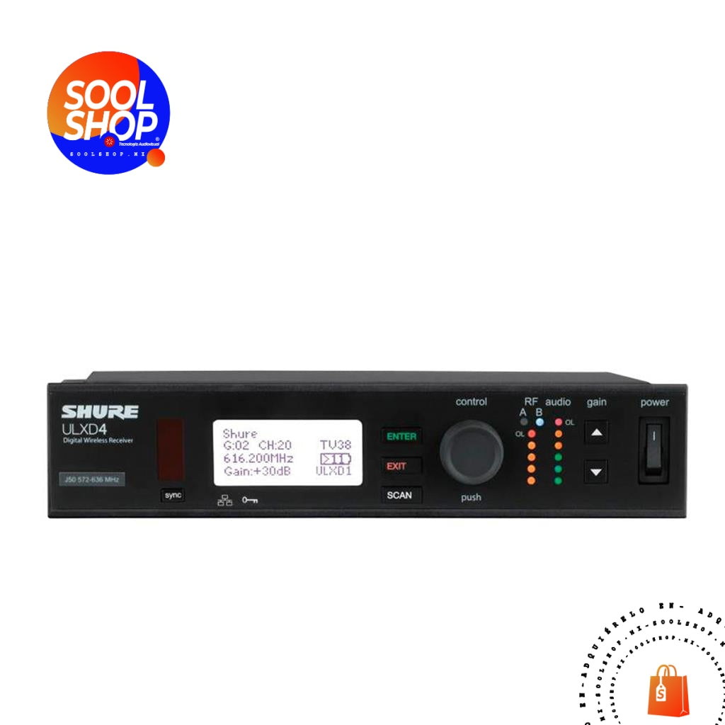 Shure Red Box ULXD4 Shure receptor inalámbrico de red – SOOLSHOP.MX Tecnología ...