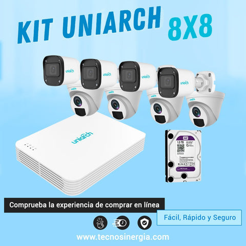 UNIARCH - KIT UNIARCH 8 4MP - SOOL SHOP | Tecnología Audiovisual