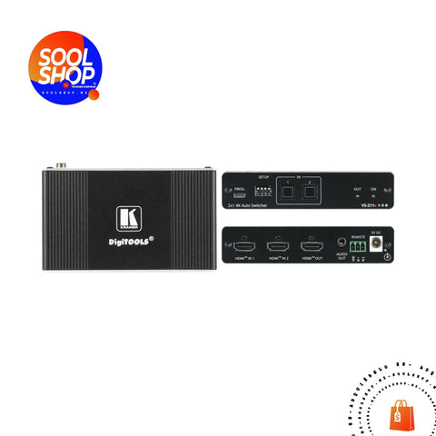 Vs-211X Kramer Selector De Hdmi 2X1 4K Hdr Hdcp 2.2. Video