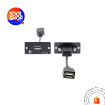 Wu-Aa(B) Kramer Inserto De Placa Pared D125 Usb A 2.0 (H) Negro Accesorios